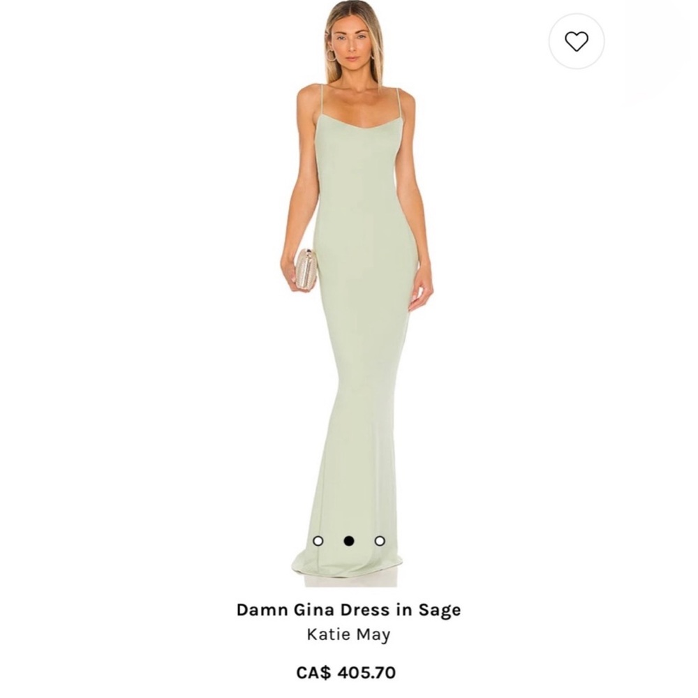 Sage Open Back Dress